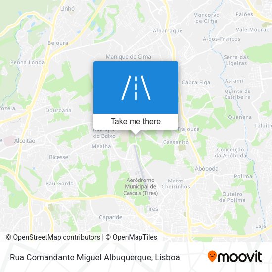Rua Comandante Miguel Albuquerque mapa