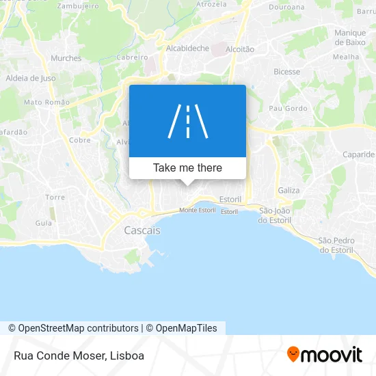 Rua Conde Moser map