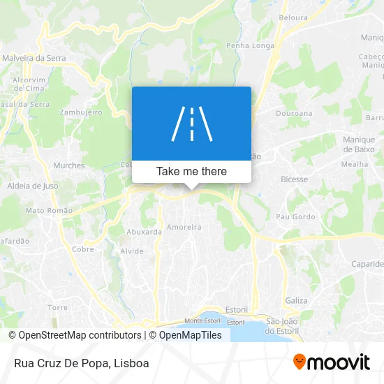 Rua Cruz De Popa map