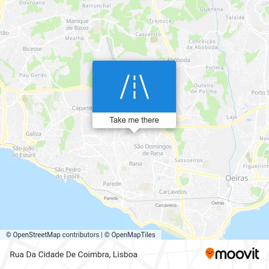 Rua Da Cidade De Coimbra map