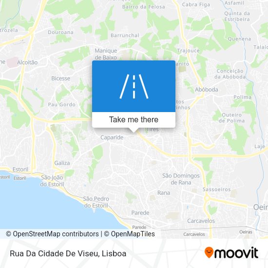Rua Da Cidade De Viseu map