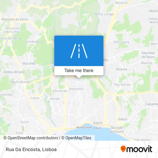 Rua Da Encosta map