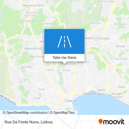 Rua Da Fonte Nuno mapa