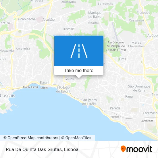 Rua Da Quinta Das Grutas map