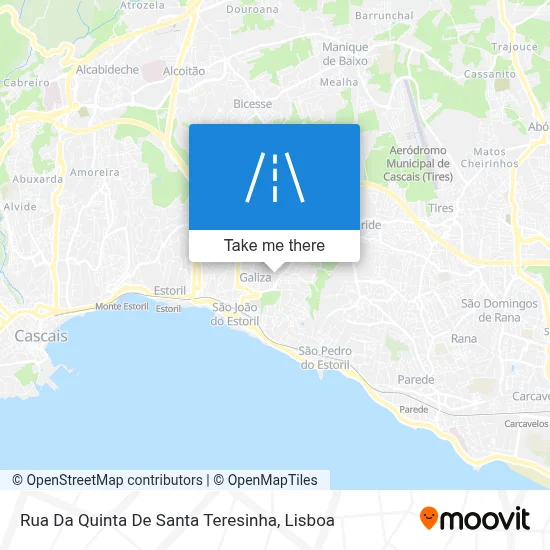 Rua Da Quinta De Santa Teresinha map