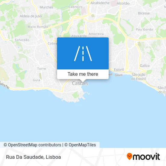 Rua Da Saudade map
