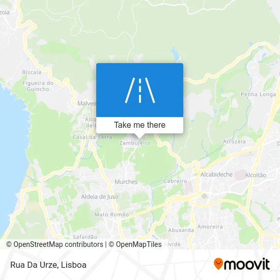 Rua Da Urze map