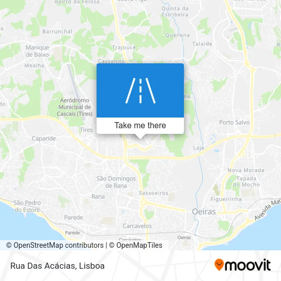 Rua Das Acácias mapa