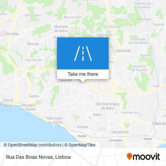 Rua Das Boas Novas map