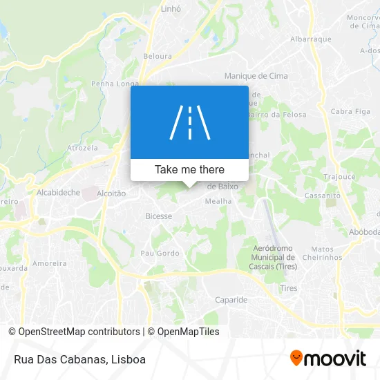 Rua Das Cabanas map