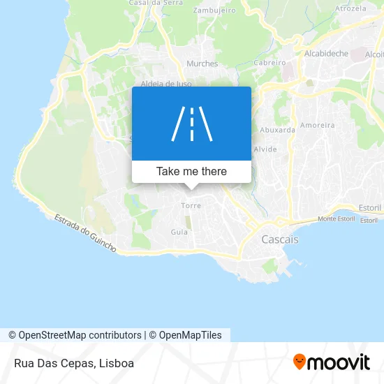 Rua Das Cepas map