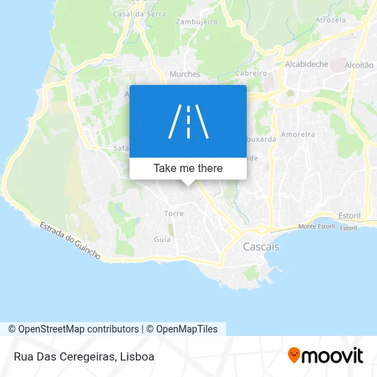 Rua Das Ceregeiras map