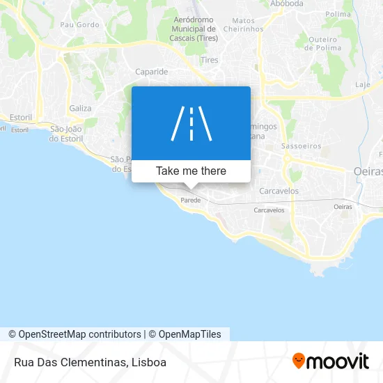 Rua Das Clementinas map