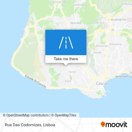 Rua Das Codornizes map