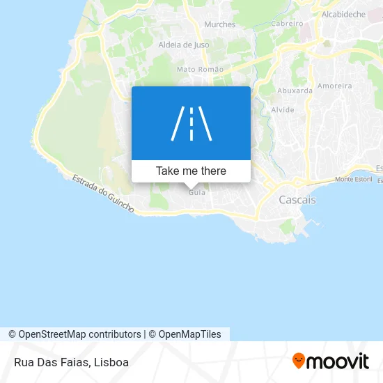Rua Das Faias map