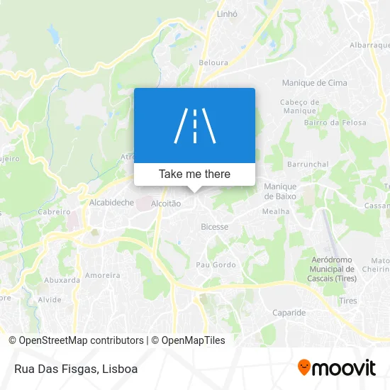 Rua Das Fisgas map