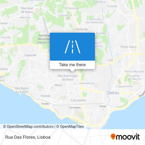 Rua Das Flores mapa