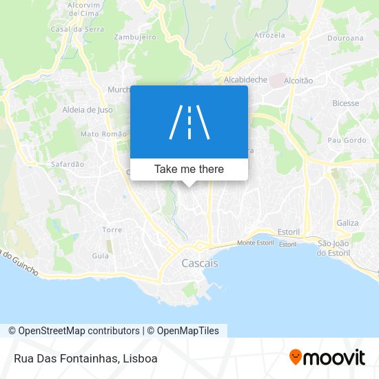 Rua Das Fontainhas mapa