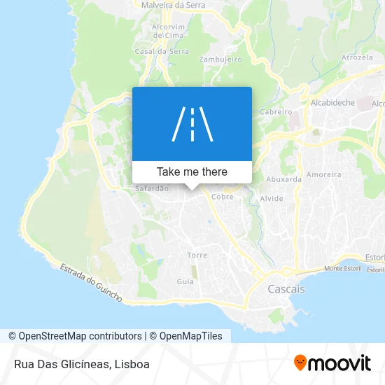 Rua Das Glicíneas map