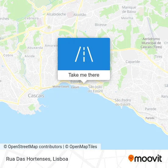 Rua Das Hortenses map