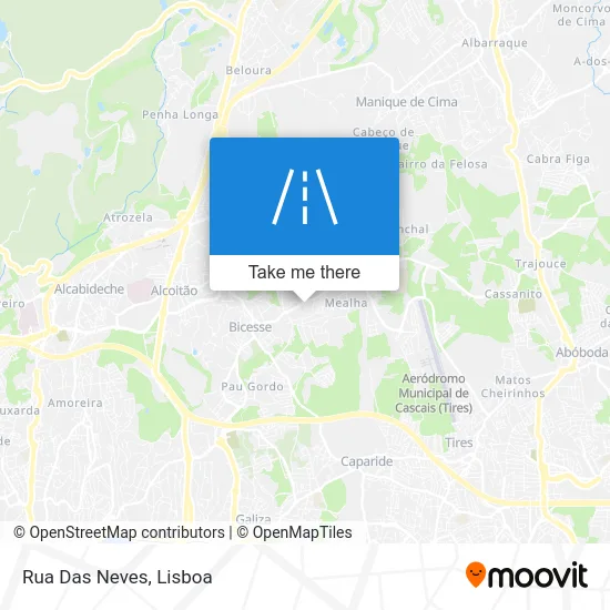 Rua Das Neves map