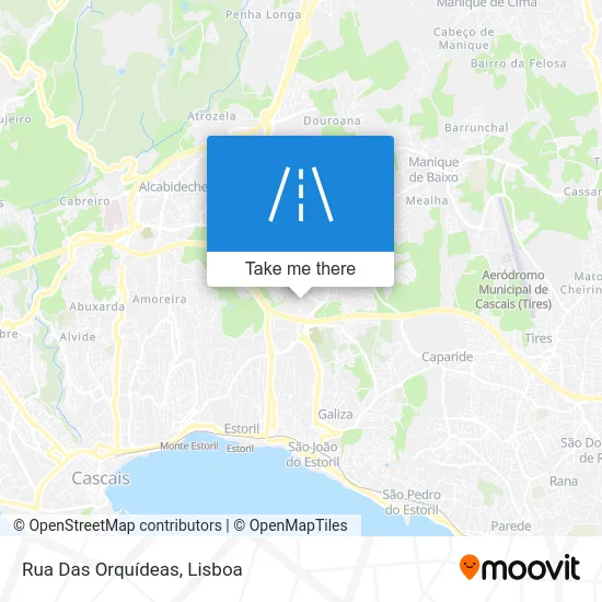 Rua Das Orquídeas map