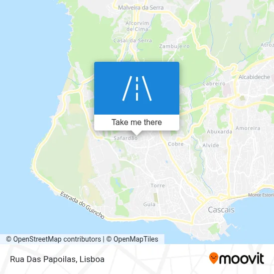 Rua Das Papoilas map