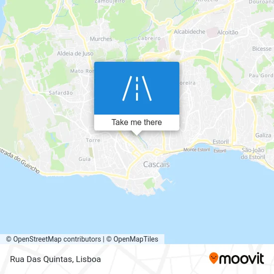 Rua Das Quintas map