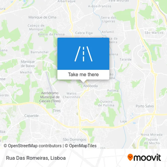 Rua Das Romeiras map