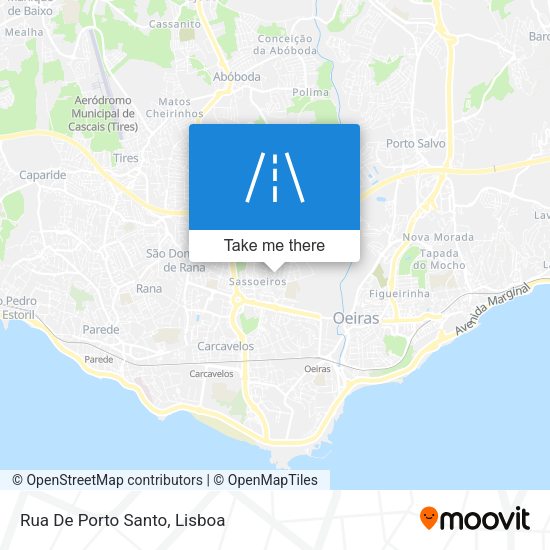 Rua De Porto Santo mapa