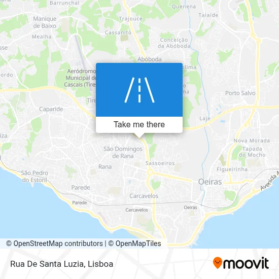Rua De Santa Luzia map