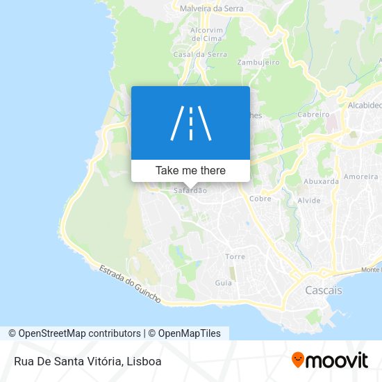 Rua De Santa Vitória mapa