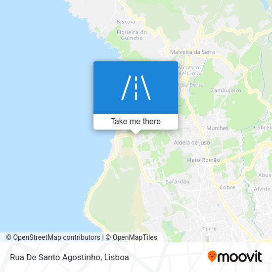 Rua De Santo Agostinho mapa