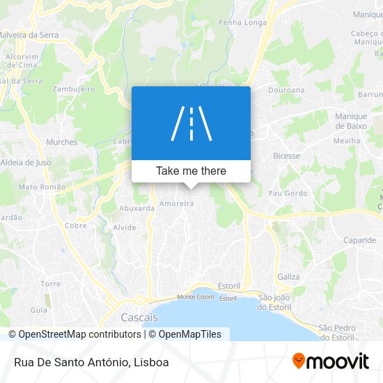 Rua De Santo António map