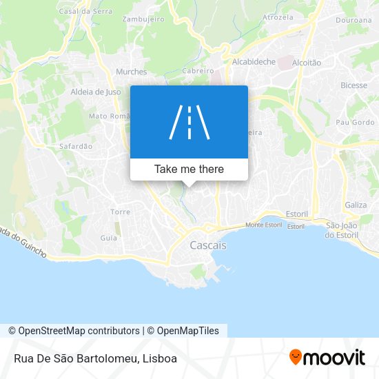 Rua De São Bartolomeu mapa