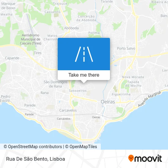 Rua De São Bento map
