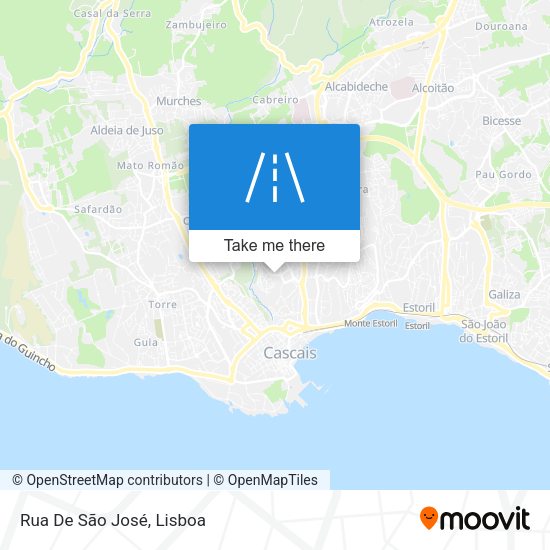 Rua De São José map