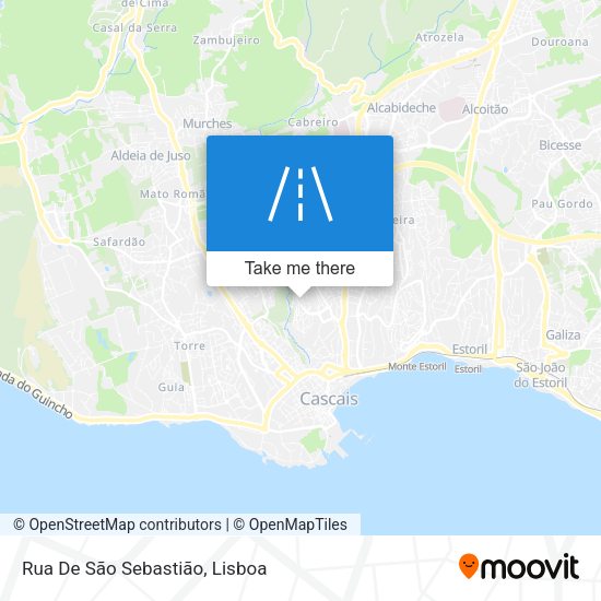 Rua De São Sebastião mapa