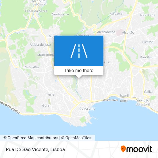 Rua De São Vicente map