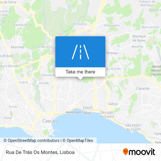 Rua De Trás Os Montes mapa