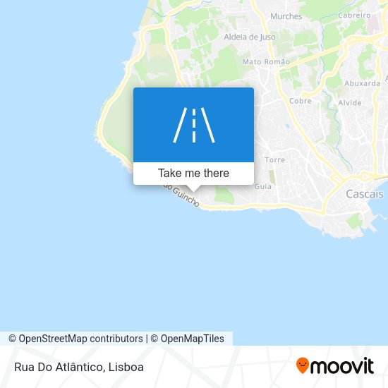Rua Do Atlântico mapa