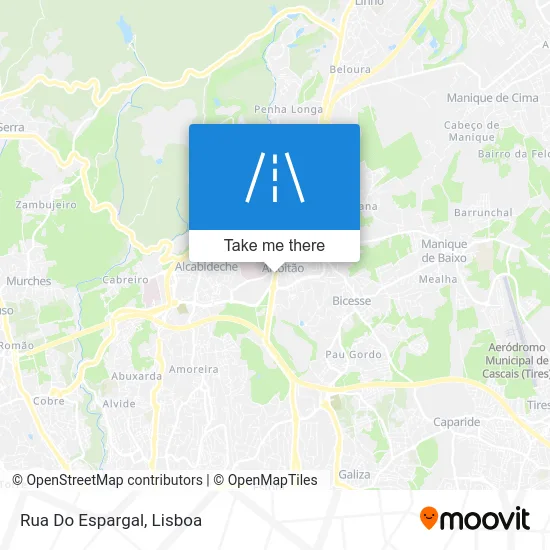 Rua Do Espargal map