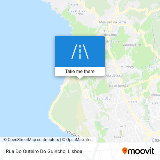 Rua Do Outeiro Do Guincho map