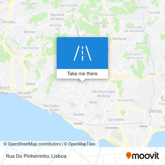 Rua Do Pinheirinho mapa