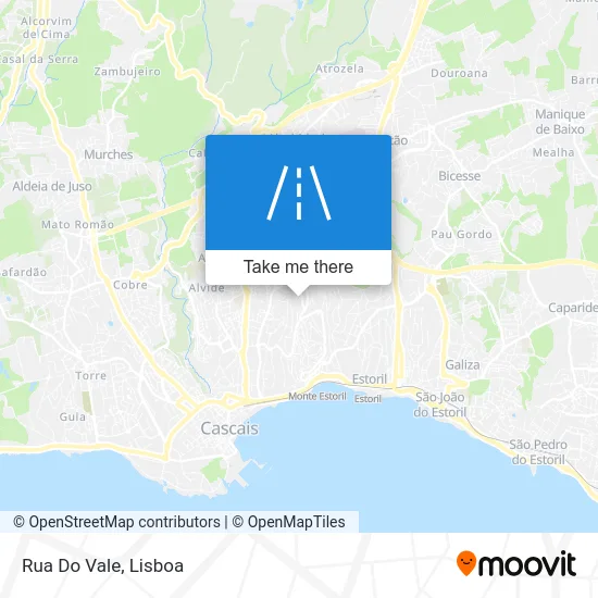 Rua Do Vale map