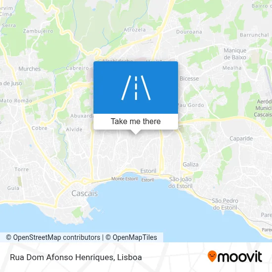 Rua Dom Afonso Henriques map