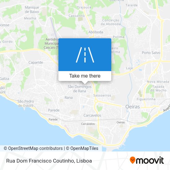 Rua Dom Francisco Coutinho mapa
