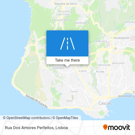 Rua Dos Amores Perfeitos map