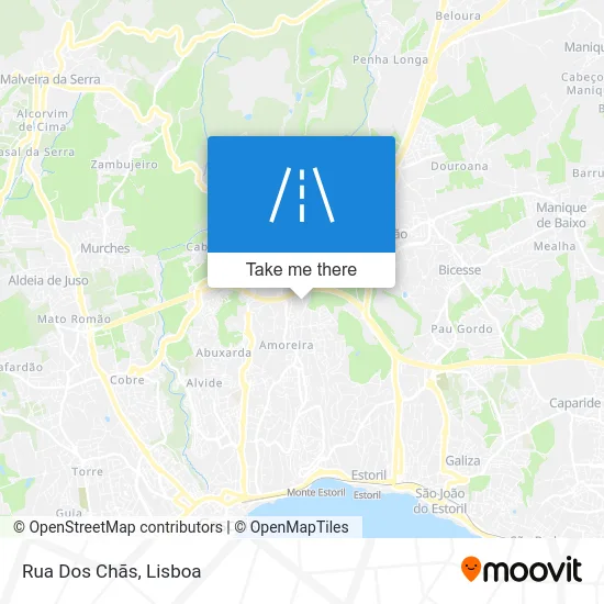 Rua Dos Chãs map