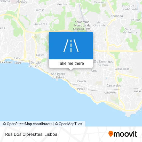 Rua Dos Cipresttes map